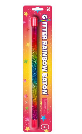 Rainbow Glitter Baton