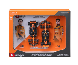 1:43 F1 MCLAREN MCL38 2024 TWO PACK NORRIS AND PIASTRI